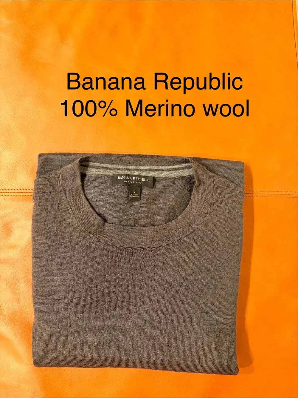 Banana Republic Men's Merino Wool Crewneck Sweater
